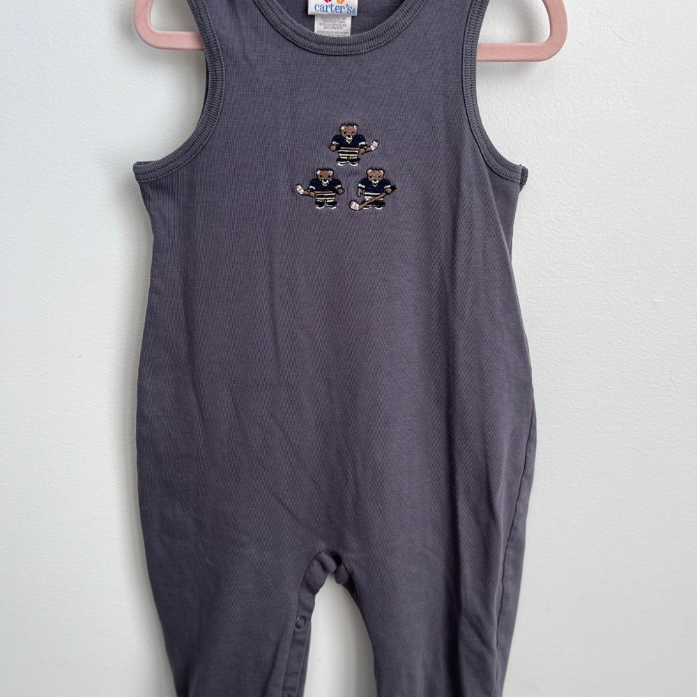 Vintage Carter’s Baby Boy Romper Hockey Bears